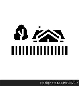 private house suburb glyph icon vector. private house suburb sign. isolated contour symbol black illustration. private house suburb glyph icon vector illustration