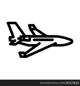 private jet airplane aircraft line icon vector. private jet airplane aircraft sign. isolated contour symbol black illustration. private jet airplane aircraft line icon vector illustration outerwear female clothes girl icons set vector