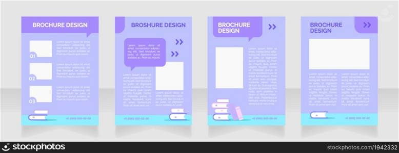 Private tuition advertisement blank brochure layout design. Vertical poster template set with empty copy space for text. Premade corporate reports collection. Editable flyer paper pages. Private tuition advertisement blank brochure layout design