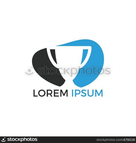 Prize Cup logo design. Trophy icon design. Award logo template