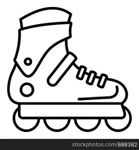 Pro inlane skates icon. Outline pro inlane skates vector icon for web design isolated on white background. Pro inlane skates icon, outline style