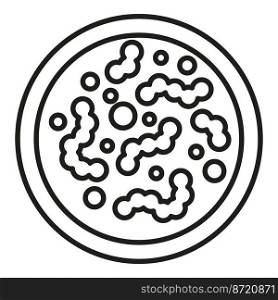 Probiotic icon outline vector. Cell dish. Medicine health. Probiotic icon outline vector. Cell dish