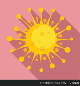 Probiotic virus icon. Flat illustration of probiotic virus vector icon for web design. Probiotic virus icon, flat style