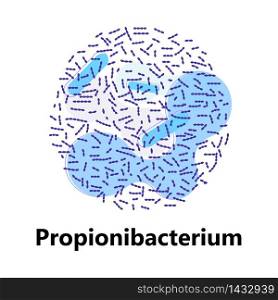 Probiotics bacteria vector. Lactobacillus, bulgaricus logo with text. Amorphous symbols for milk products are shown such as yogurt, acidophilus. Lactococcus, propionibacterium are shown.. Probiotics bacteria. Lactobacillus, bulgaricus logo with text. Amorphous symbols for milk products are shown such as yogurt, acidophilus. Lactococcus, propionibacterium are shown.
