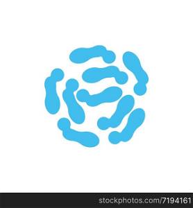 probiotics illustration logo vector design