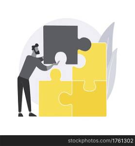 Problem solving abstract concept vector illustration. Problem solving technique, strategy development, finding solutions method, critical thinking, decision making skill abstract metaphor.. Problem solving abstract concept vector illustration.