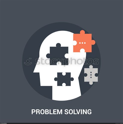 problem solving icon concept. Abstract vector illustration of problem solving icon concept