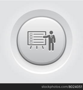 Problem Statements Icon. Problem Statements Icon. Business Concept. Grey Button Design