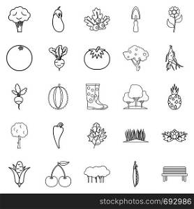 Processing icons set. Outline set of 25 processing vector icons for web isolated on white background. Processing icons set, outline style