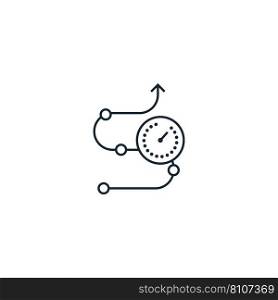Processing time creative icon from delivery icons Vector Image
