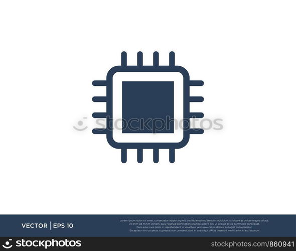 Processor Cpu Computer Icon Vector