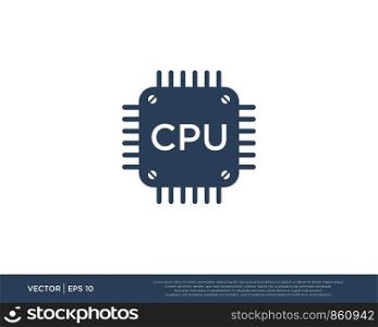 Processor Cpu Computer Icon Vector