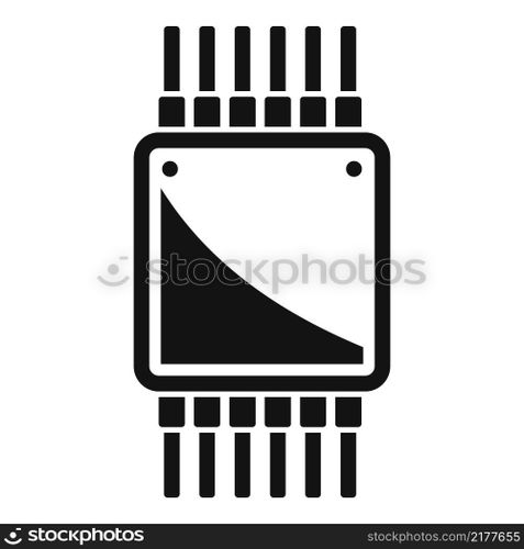 Processor cpu icon simple vector. Chip cpu. Data core. Processor cpu icon simple vector. Chip cpu