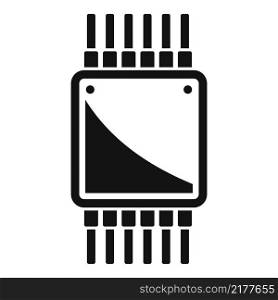 Processor cpu icon simple vector. Chip cpu. Data core. Processor cpu icon simple vector. Chip cpu
