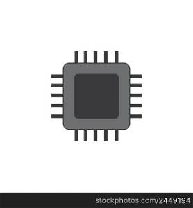 processor icon logo vector design template
