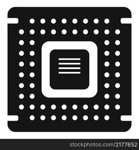 Processor icon simple vector. Cpu chip. Digital board. Processor icon simple vector. Cpu chip