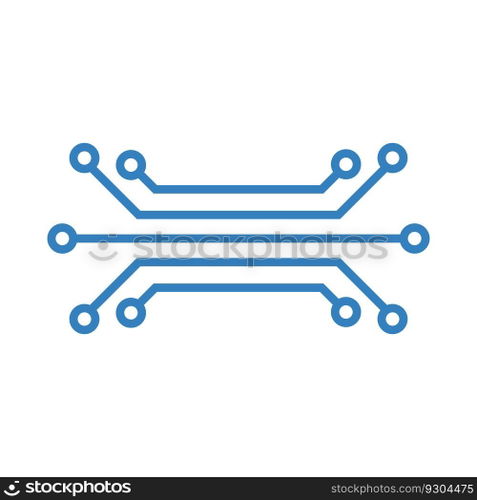 Processor logo icon vector flat design template