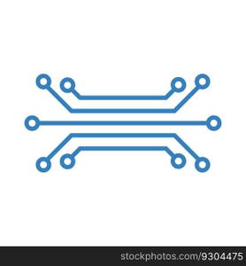 Processor logo icon vector flat design template