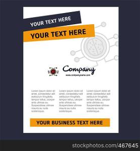 Processor Title Page Design for Company profile ,annual report, presentations, leaflet, Brochure Vector Background