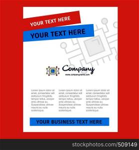 Processor Title Page Design for Company profile ,annual report, presentations, leaflet, Brochure Vector Background