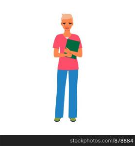 Proctologist medical specialist isolated vector illustration on white background. Proctologist medical specialist