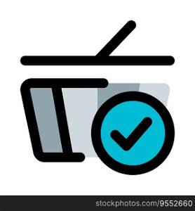 Product available in checklist moved to basket