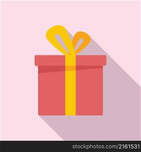 Product box icon flat vector. Paper parcel. Carton package. Product box icon flat vector. Paper parcel