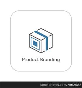 Product Branding Icon. Flat Design. Business Concept. Isolated Illustration.. Product Branding Icon. Flat Design.