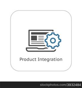 Product Integration Icon. Flat Design. Business Concept. Isolated Illustration.. Product Integration Icon. Flat Design.
