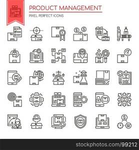Product Management , Thin Line and Pixel Perfect Icons