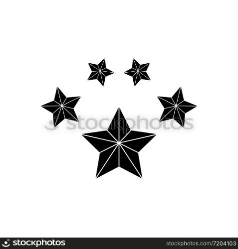 Product ratings five stars, premium icon flat logo in black on isolated white background. EPS 10 vector.. Product ratings five stars, premium icon flat logo in black on isolated white background. EPS 10 vector