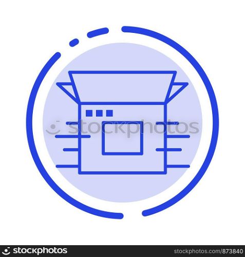 Product Release, Business, Modern, Product, Release Blue Dotted Line Line Icon