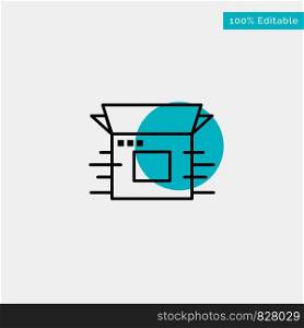 Product Release, Business, Modern, Product, Release turquoise highlight circle point Vector icon