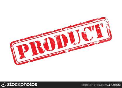 Product rubber stamp vector illustration. Contains original brushes