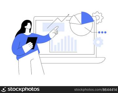Product strategy abstract concept vector illustration. Product promotional plan, marketing strategy, sale growth, business solution, service website design, UI element, menu bar abstract metaphor.. Product strategy abstract concept vector illustration.