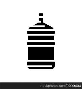 product water plastic bottle glyph icon vector. product water plastic bottle sign. isolated symbol illustration. product water plastic bottle glyph icon vector illustration
