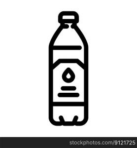 product water plastic bottle line icon vector. product water plastic bottle sign. isolated contour symbol black illustration. product water plastic bottle line icon vector illustration
