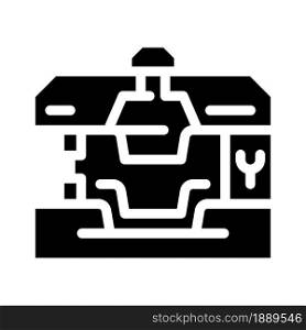production goods glyph icon vector. production goods sign. isolated contour symbol black illustration. production goods glyph icon vector illustration