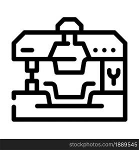 production goods line icon vector. production goods sign. isolated contour symbol black illustration. production goods line icon vector illustration