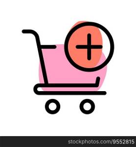 Products added to carts for online shopping