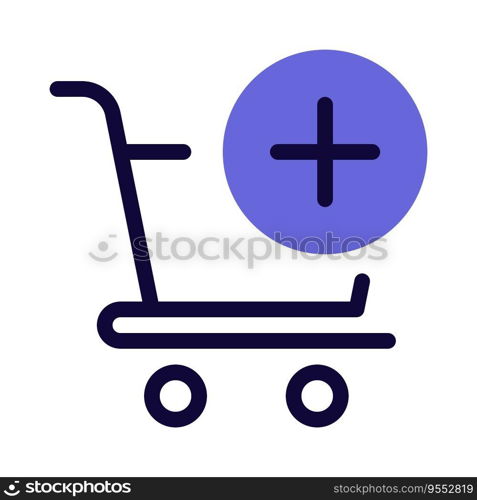 Products added to carts for online shopping