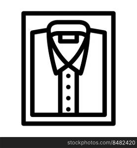 products shirt sewing line icon vector. products shirt sewing sign. isolated contour symbol black illustration. products shirt sewing line icon vector illustration