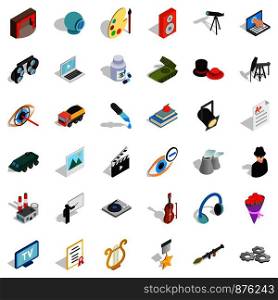 Profession icons set. Isometric style of 36 profession vector icons for web isolated on white background. Profession icons set, isometric style