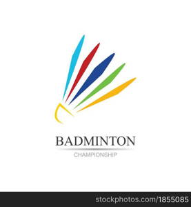 Professional Badminton Sports Team Championship Logo