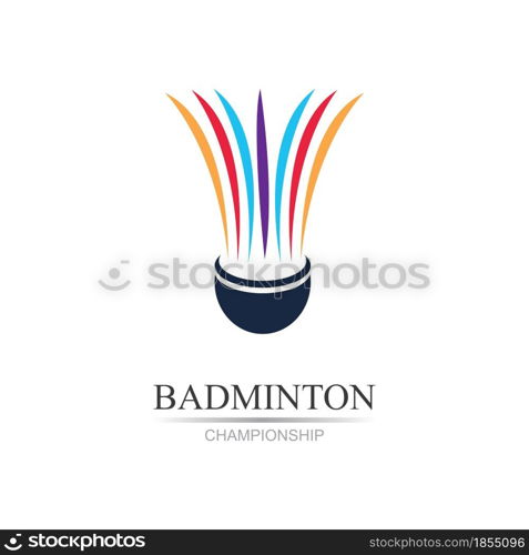 Professional Badminton Sports Team Championship Logo