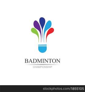 Professional Badminton Sports Team Championship Logo