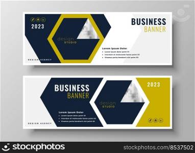 professional business banner presentation template design