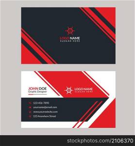 Professional Business Card Design Template