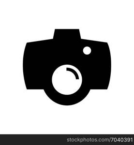 professional camera, icon on isolated background