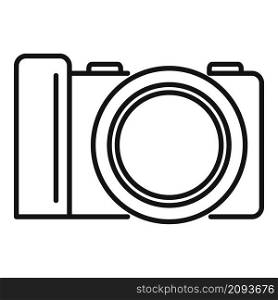Professional camera icon outline vector. Photography camcorder. Digital photo. Professional camera icon outline vector. Photography camcorder